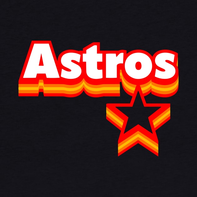 Astros and Star Retro by Throwzack